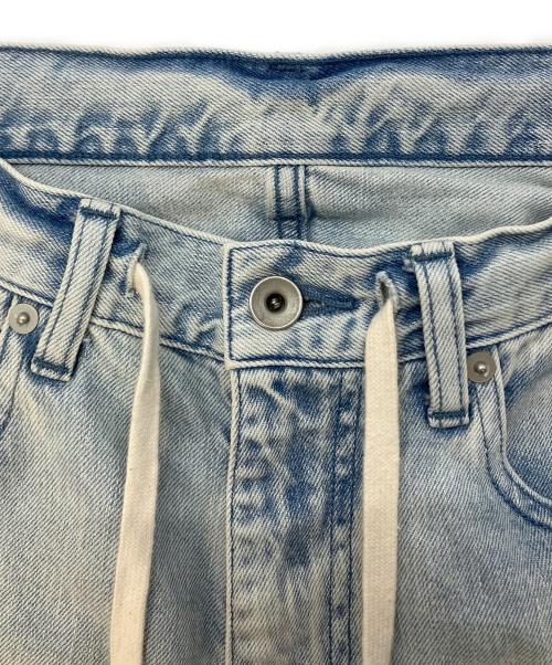 Whim Gazette（ウィムガゼット）Whim Gazette (ウィムガゼット) ドロストデニムパンツ インディゴ サイズ:SIZE36の古着・服飾アイテム