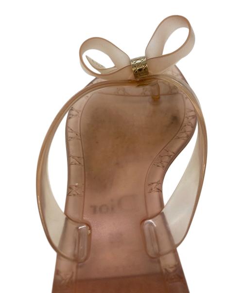 Christian Dior（クリスチャン ディオール）Christian Dior (クリスチャン ディオール) GLOSSY THONG FLAT ピンク サイズ:SIZE35の古着・服飾アイテム