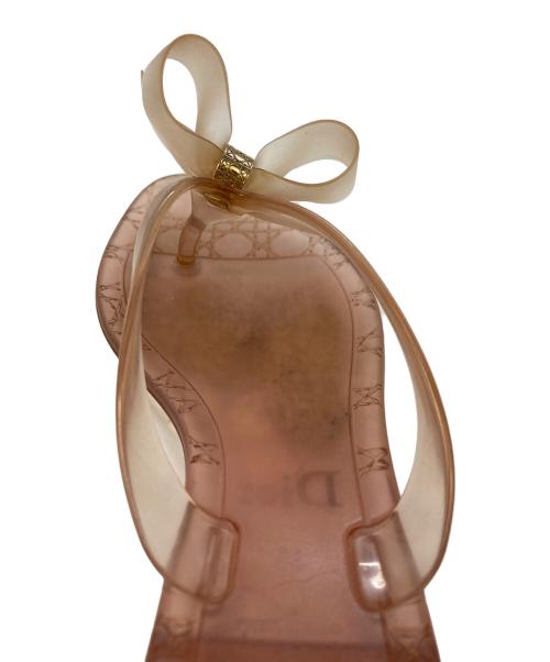 Christian Dior（クリスチャン ディオール）Christian Dior (クリスチャン ディオール) GLOSSY THONG FLAT ピンク サイズ:SIZE35の古着・服飾アイテム