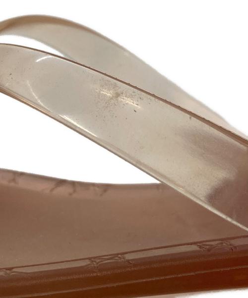 Christian Dior（クリスチャン ディオール）Christian Dior (クリスチャン ディオール) GLOSSY THONG FLAT ピンク サイズ:SIZE35の古着・服飾アイテム