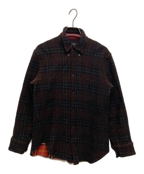 JIL SANDER（ジルサンダー）JIL SANDER (ジルサンダー) シャドーチェックシャツジャケット レッド サイズ:SIZE40の古着・服飾アイテム