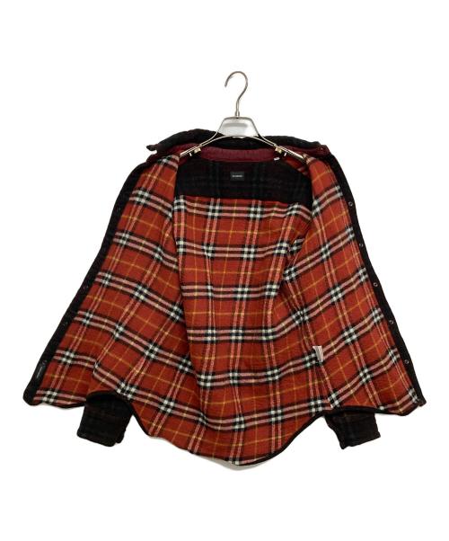 JIL SANDER（ジルサンダー）JIL SANDER (ジルサンダー) シャドーチェックシャツジャケット レッド サイズ:SIZE40の古着・服飾アイテム