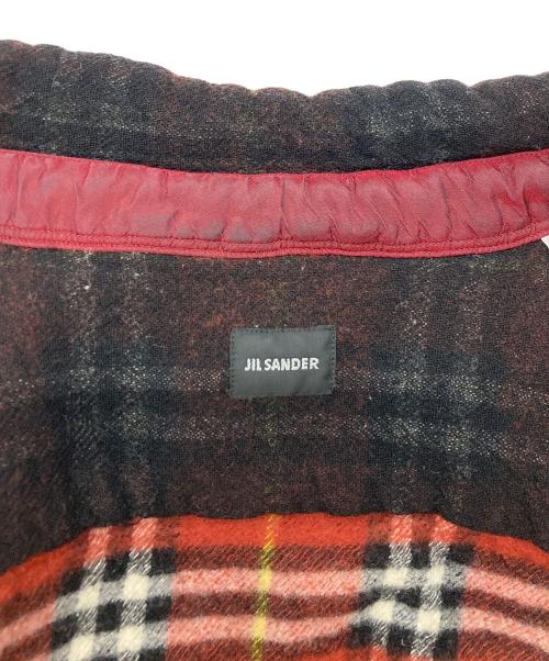 JIL SANDER（ジルサンダー）JIL SANDER (ジルサンダー) シャドーチェックシャツジャケット レッド サイズ:SIZE40の古着・服飾アイテム