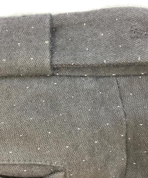 ANN DEMEULEMEESTER（アンドゥムルメステール）ANN DEMEULEMEESTER (アンドゥムルメステール) ウール混ピンドットトラウザーズ/ pin-dot wool trousers ブラック サイズ:SIZE XXSの古着・服飾アイテム