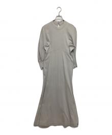 Mame Kurogouchi（マメクロゴウチ）の古着「Cotton Jersey Flared Dress」｜ベージュ