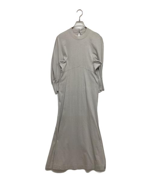 Mame Kurogouchi（マメクロゴウチ）Mame Kurogouchi (マメクロゴウチ) Cotton Jersey Flared Dress ベージュ サイズ:SIZE2の古着・服飾アイテム