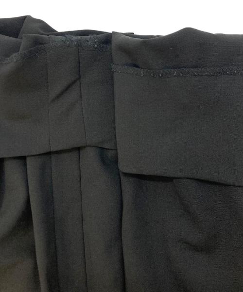 EMPORIO ARMANI（エンポリオアルマーニ）EMPORIO ARMANI (エンポリオアルマーニ) 2タックサイドラインワイドテーパードスラックス ブラック サイズ:SIZE48の古着・服飾アイテム