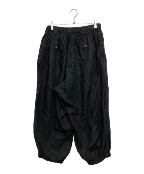 Yohji Yamamoto pour homme（ヨウジヤマモト プールオム）Yohji Yamamoto pour homme (ヨウジヤマモト プールオム) リネンギャザーバルーンパンツ ブラック サイズ:SIZE2の古着・服飾アイテム