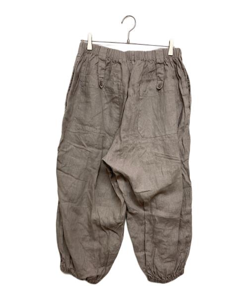 Yohji Yamamoto pour homme（ヨウジヤマモト プールオム）Yohji Yamamoto pour homme (ヨウジヤマモト プールオム) リネンギャザーバルーンパンツ ベージュ サイズ:SIZE 2の古着・服飾アイテム