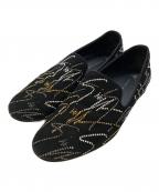 GIUSEPPE ZANOTTIジュゼッペザノッティ）の古着「G-GLAM/スリッポン」｜ブラック