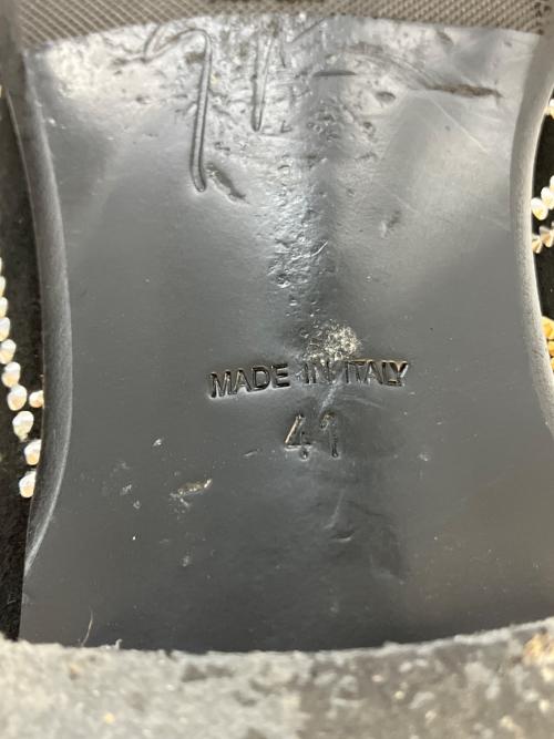 GIUSEPPE ZANOTTI（ジュゼッペザノッティ）GIUSEPPE ZANOTTI (ジュゼッペザノッティ) G-GLAM/スリッポン ブラック サイズ:SIZE41の古着・服飾アイテム