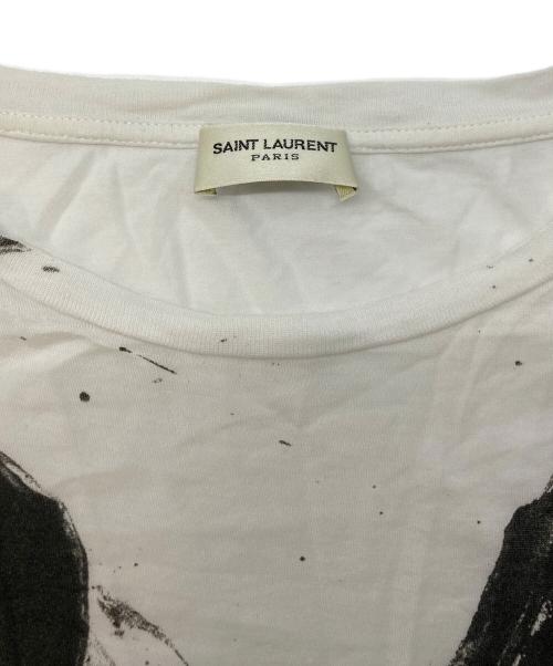 Saint Laurent Paris（サンローランパリ）Saint Laurent Paris (サンローランパリ) Mr.X Tシャツ ホワイト サイズ:SIZE XSの古着・服飾アイテム