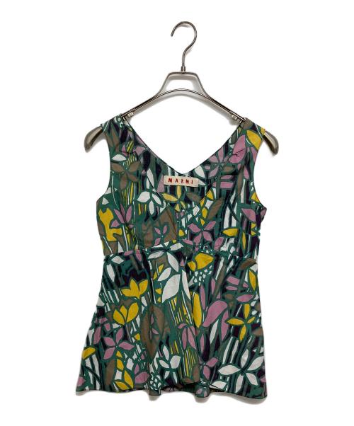 MARNI（マルニ）MARNI (マルニ) 花柄ブラウス グリーン サイズ:SIZE38の古着・服飾アイテム
