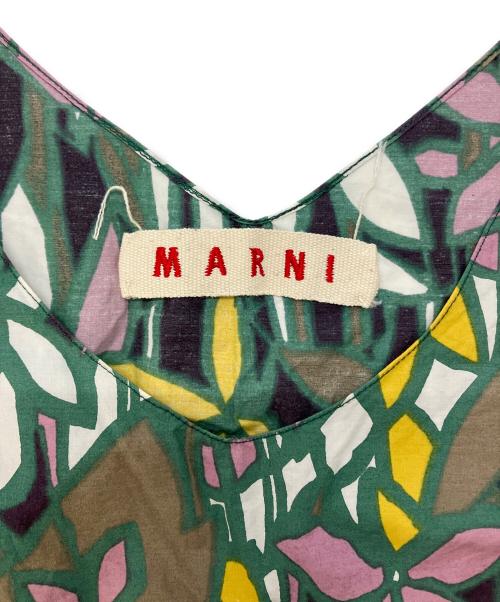 MARNI（マルニ）MARNI (マルニ) 花柄ブラウス グリーン サイズ:SIZE38の古着・服飾アイテム