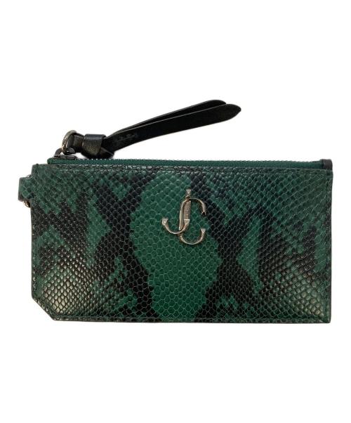 JIMMY CHOO（ジミーチュウ）JIMMY CHOO (ジミーチュウ) カードケース グリーンの古着・服飾アイテム