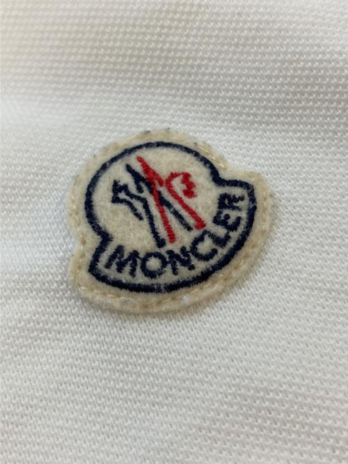 MONCLER（モンクレール）MONCLER (モンクレール) ポロシャツ ホワイト サイズ:SIZE Mの古着・服飾アイテム