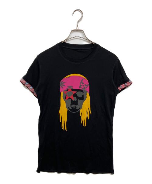 lucien pellat-finet（ルシアン・ペラフィネ）lucien pellat-finet (ルシアン・ペラフィネ) プリントTシャツ ブラック サイズ:SIZE XSの古着・服飾アイテム