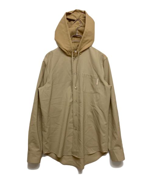 MARNI（マルニ）MARNI (マルニ) ウールトロピカルフードシャツ ベージュ サイズ:SIZE44の古着・服飾アイテム
