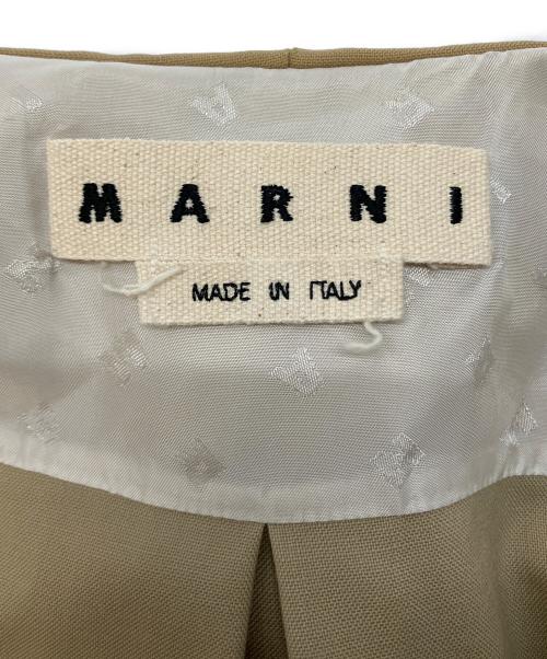 MARNI（マルニ）MARNI (マルニ) ウールトロピカルフードシャツ ベージュ サイズ:SIZE44の古着・服飾アイテム