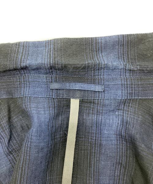 KAZUYUKI KUMAGAI ATTACHMENT（カズユキクマガイ アタッチメント）KAZUYUKI KUMAGAI ATTACHMENT (カズユキクマガイ アタッチメント) シャンブレーオンブレーチェック ワークコート ネイビー サイズ:SIZE5の古着・服飾アイテム