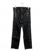 BREATHブレス）の古着「COATING LACE UP PANTS」｜ブラック