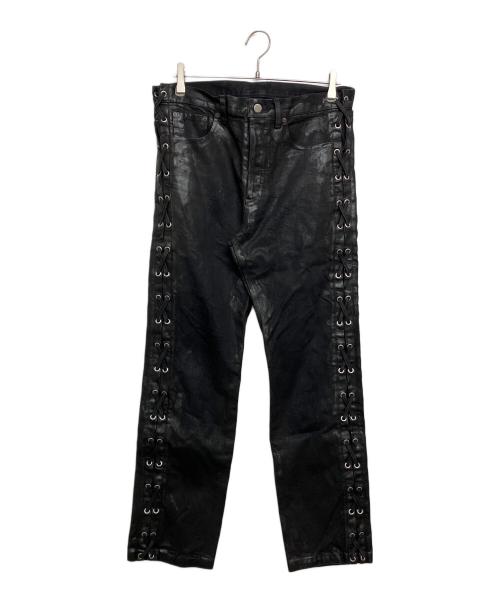 BREATH（ブレス）BREATH (ブレス) COATING LACE UP PANTS ブラック サイズ:Lの古着・服飾アイテム