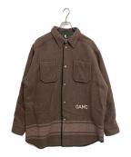 OAMCオーエーエムシー）の古着「PEACEMAKER WOOL SHIRT　OAMT602960」｜ブラウン