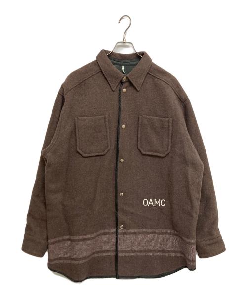 OAMC（オーエーエムシー）OAMC (オーエーエムシー) PEACEMAKER WOOL SHIRT　OAMT602960 ブラウン サイズ:SIZE Lの古着・服飾アイテム