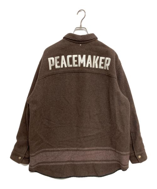 OAMC（オーエーエムシー）OAMC (オーエーエムシー) PEACEMAKER WOOL SHIRT　OAMT602960 ブラウン サイズ:SIZE Lの古着・服飾アイテム