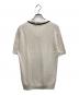 POLO RALPH LAUREN (ポロ・ラルフローレン) スキッパーニットポロシャツ アイボリー サイズ:SIZE M：8000円