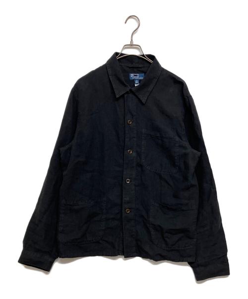 POLO RALPH LAUREN（ポロ・ラルフローレン）POLO RALPH LAUREN (ポロ・ラルフローレン) リネンジャケット ブラック サイズ:SIZE Mの古着・服飾アイテム