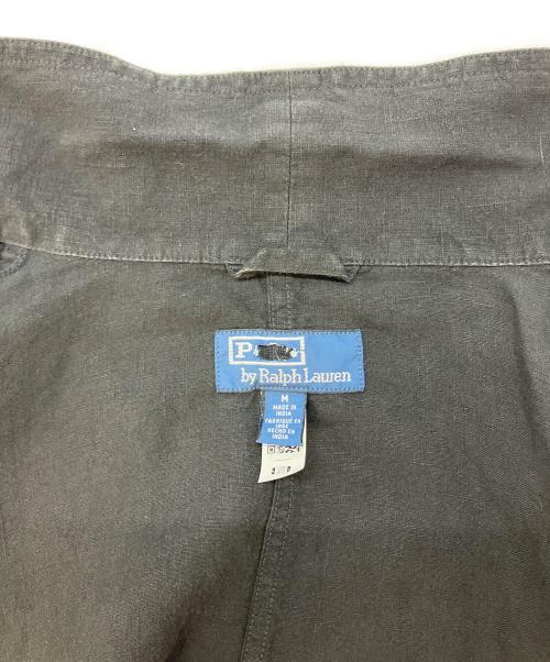 POLO RALPH LAUREN（ポロ・ラルフローレン）POLO RALPH LAUREN (ポロ・ラルフローレン) リネンジャケット ブラック サイズ:SIZE Mの古着・服飾アイテム