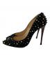 Christian Louboutin (クリスチャン・ルブタン) 100/スタッズパンプス ブラック サイズ:37　1/2：7000円