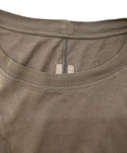 RICK OWENS（リックオウエンス）RICK OWENS (リックオウエンス) センタードッキングコットンクルーネックビックシルエットTシャツ グレー サイズ:SIZE XXLの古着・服飾アイテム