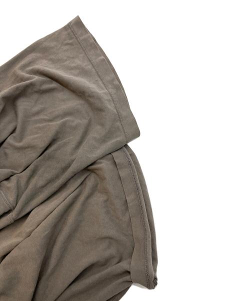 RICK OWENS（リックオウエンス）RICK OWENS (リックオウエンス) センタードッキングコットンクルーネックビックシルエットTシャツ グレー サイズ:SIZE XXLの古着・服飾アイテム