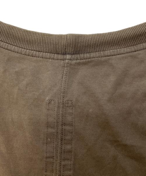 RICK OWENS（リックオウエンス）RICK OWENS (リックオウエンス) センタードッキングコットンクルーネックビックシルエットTシャツ グレー サイズ:SIZE XXLの古着・服飾アイテム