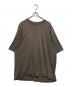 RICK OWENS（リックオウエンス）の古着「センタードッキングコットンクルーネックビックシルエットTシャツ」｜グレー