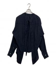 Hed Mayner（ヘド メイナー）の古着「OPEN BACK SHIRT」｜ネイビー