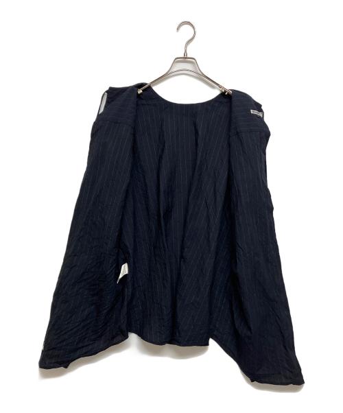 Hed Mayner（ヘド メイナー）Hed Mayner (ヘド メイナー) OPEN BACK SHIRT ネイビー サイズ:SIZE Sの古着・服飾アイテム