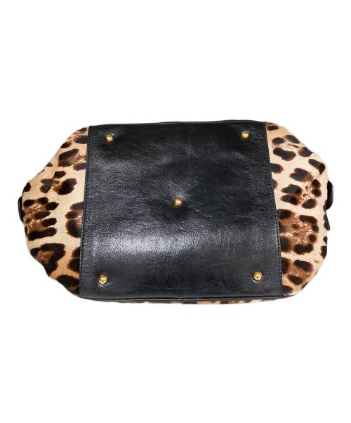 DOLCE & GABBANA（ドルチェ＆ガッバーナ）DOLCE & GABBANA (ドルチェ＆ガッバーナ) レオパードハンドバッグ ブラウン サイズ:実寸サイズをご参照下さい。の古着・服飾アイテム