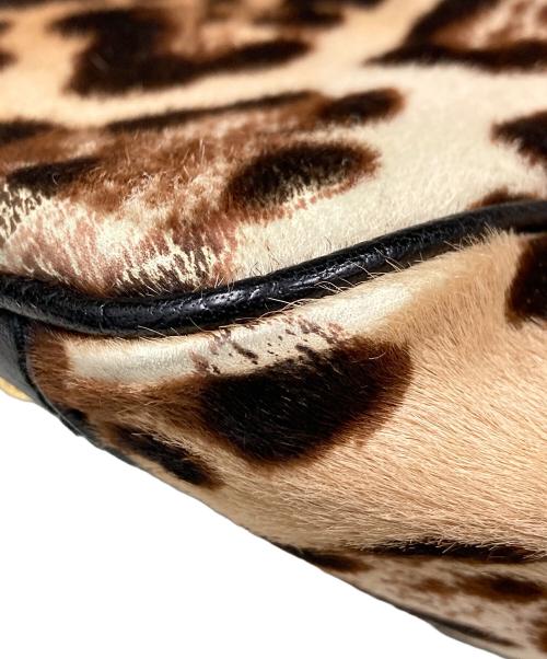 DOLCE & GABBANA（ドルチェ＆ガッバーナ）DOLCE & GABBANA (ドルチェ＆ガッバーナ) レオパードハンドバッグ ブラウン サイズ:実寸サイズをご参照下さい。の古着・服飾アイテム