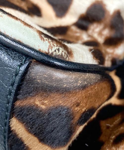DOLCE & GABBANA（ドルチェ＆ガッバーナ）DOLCE & GABBANA (ドルチェ＆ガッバーナ) レオパードハンドバッグ ブラウン サイズ:実寸サイズをご参照下さい。の古着・服飾アイテム