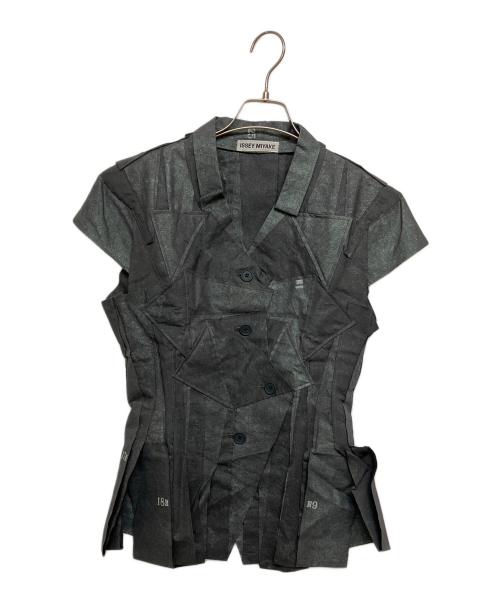 ISSEY MIYAKE（イッセイミヤケ）ISSEY MIYAKE (イッセイミヤケ) 再構築デコンストラクトジャケット グレー サイズ:SIZE2の古着・服飾アイテム