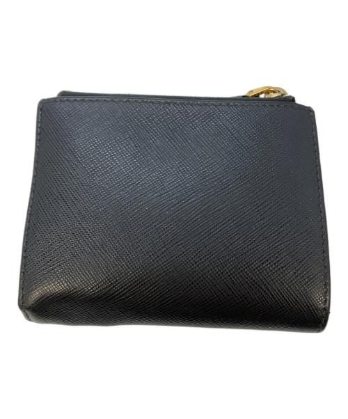 PRADA（プラダ）PRADA (プラダ) サフィアーノ2つ折り財布 ブラック サイズ:実寸サイズをご参照下さい。の古着・服飾アイテム