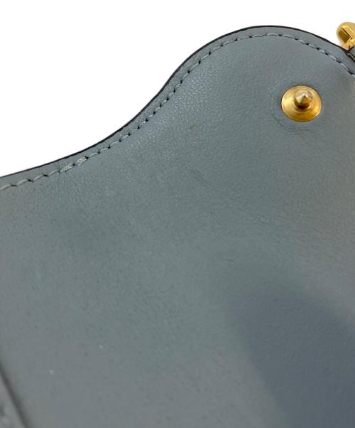Christian Dior（クリスチャン ディオール）Christian Dior (クリスチャン ディオール) Saddle Lotus ウォレット ブルー サイズ:実寸サイズをご参照下さい。の古着・服飾アイテム