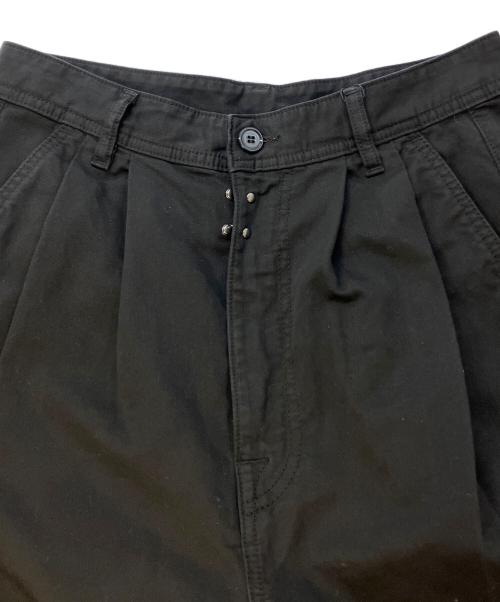 MM6 Maison Margiela（エムエムシックスメゾンマルジェラ）MM6 Maison Margiela (エムエムシックスメゾンマルジェラ) コットンワイドパンツ ブラック サイズ:SIZE42 未使用品の古着・服飾アイテム