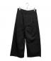 MM6 Maison Margiela（エムエムシックスメゾンマルジェラ）の古着「コットンワイドパンツ」｜ブラック
