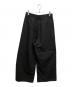 MM6 Maison Margiela (エムエムシックスメゾンマルジェラ) コットンワイドパンツ ブラック サイズ:SIZE42 未使用品：23000円