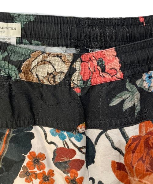 DRIES VAN NOTEN（ドリスヴァンノッテン）DRIES VAN NOTEN (ドリスヴァンノッテン) フラワープリントテーパードパンツ ピンク×ホワイト サイズ:SIZE38の古着・服飾アイテム