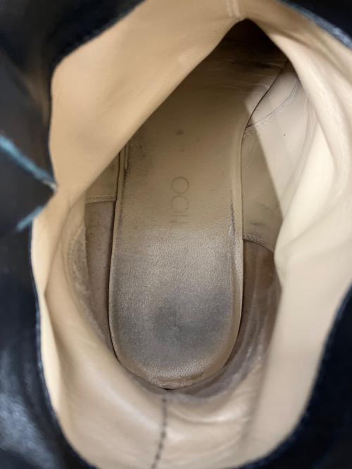 JIMMY CHOO（ジミーチュウ）JIMMY CHOO (ジミーチュウ) ラメショートエンジニアブーツ ブラック サイズ:SIZE36の古着・服飾アイテム